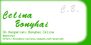 celina bonyhai business card